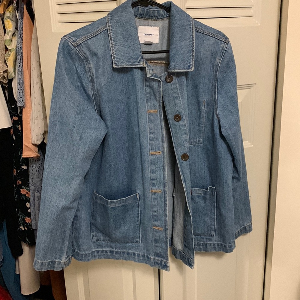 L old navy Oversized jean jacket
